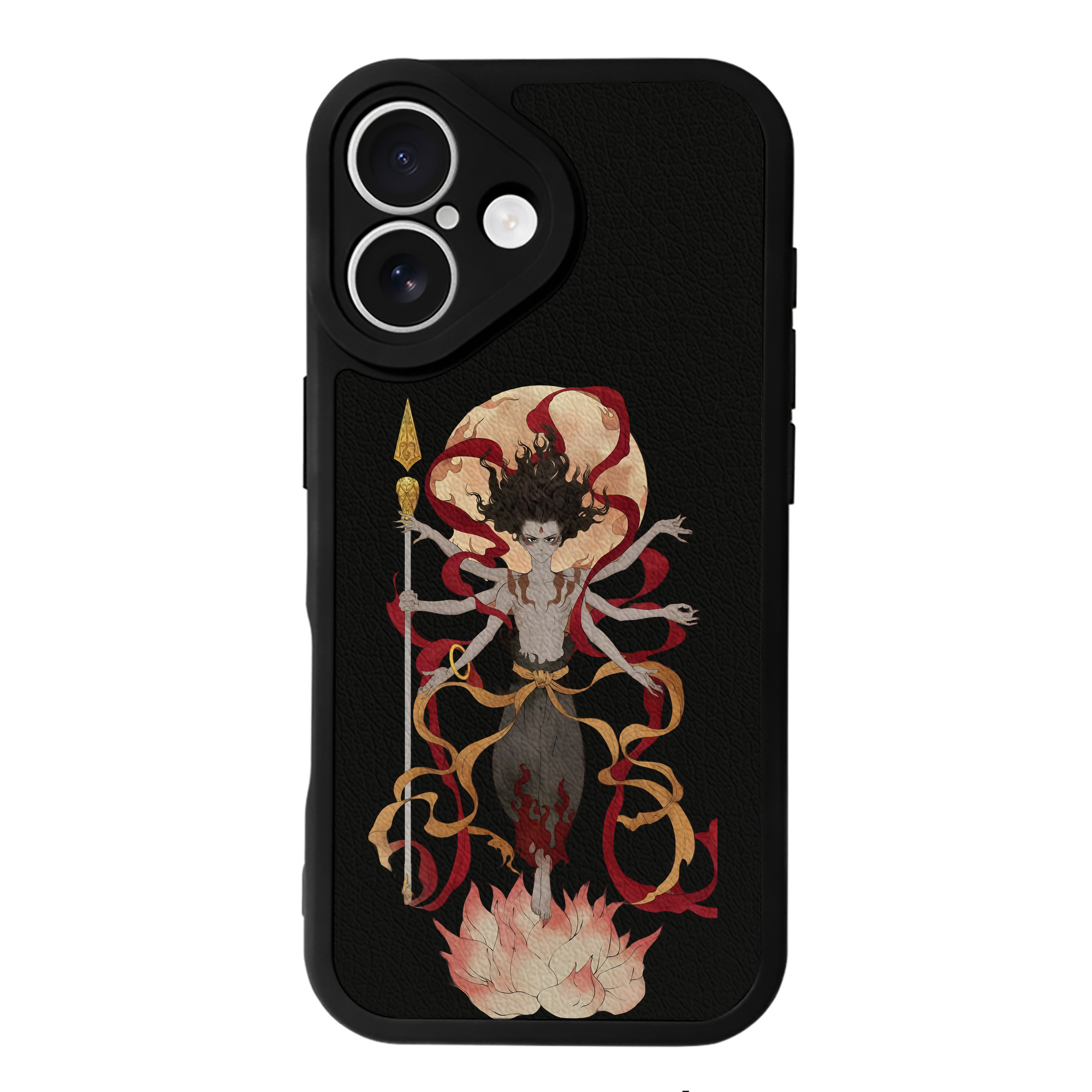 （画像用） Ne Zha 2 ナタ 魔童の大暴れ 【iPhone 16シリーズ対応】シリコンスマホケース（レザー調） 材質：シリコン